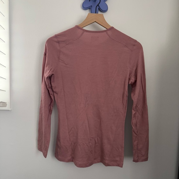 Icebreaker Women’s Medium Merino 200 Oasis Base Layer Sleeve Mauve Pink - Picture 5 of 8
